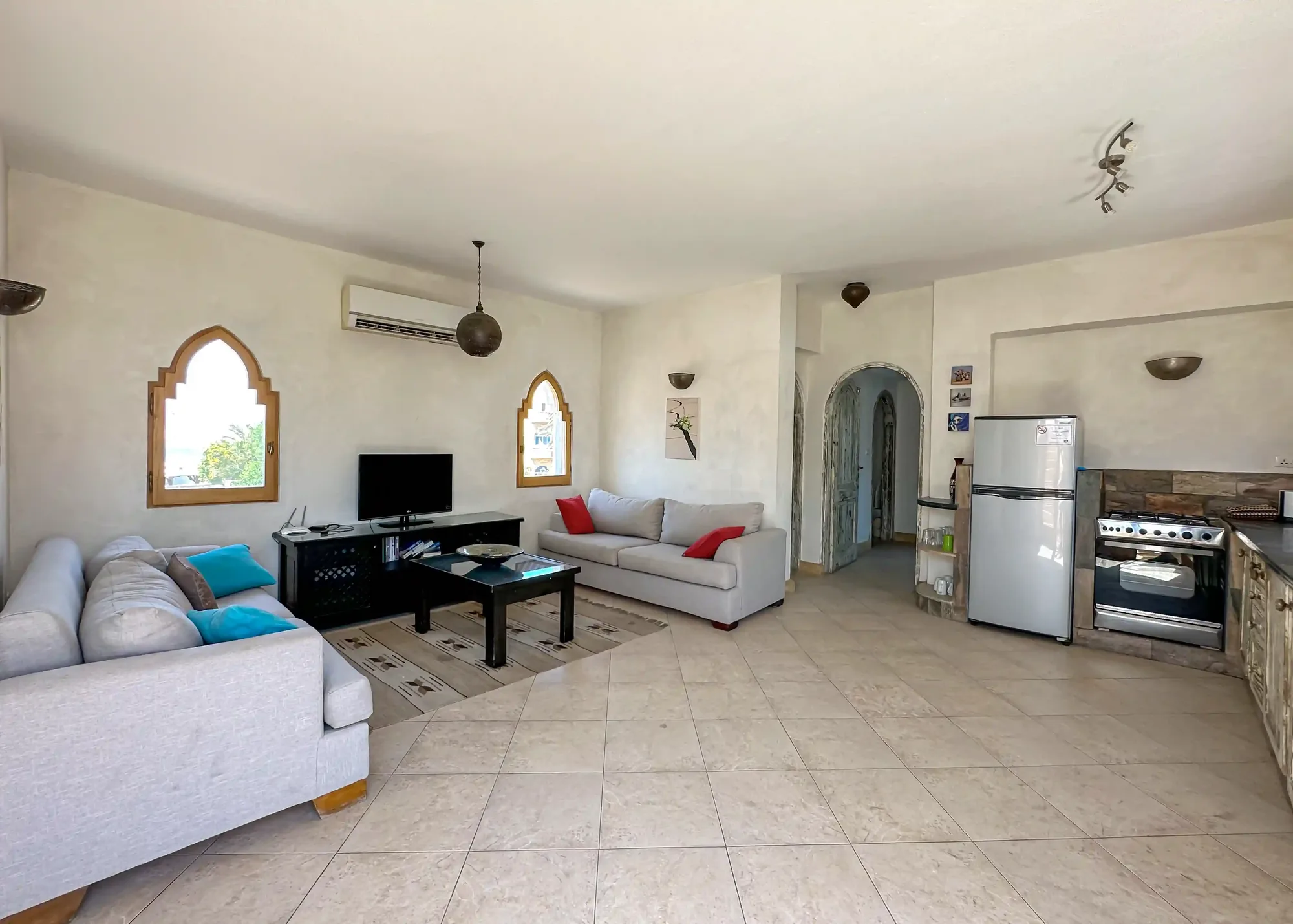 Apartment Anthea – The open-plan living area